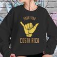 Costa Rica Pura Vida Shaka Surf Sweatshirt Gifts for Her