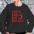 Crawfish Pinch Peel Eat Repeat Crawfish Boil Sweatshirt Gifts for Her