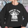 Cute Halloween Funny Halloween Day Show Me Your Booobs Funny Dumb Ghost Sweatshirt Gifts for Her