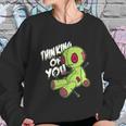 Cute Halloween Funny Halloween Day Thinking Of You Voodoo Graphic Design Printed Casual Daily Basic Sweatshirt Gifts for Her