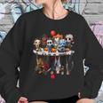 Cute Horror Movie Chibi Character Water Reflection Halloween Sweatshirt Gifts for Her