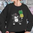 Dabbing Kitty Cat Pineapple Aloha Beach Hawaiian Dance Sweatshirt Gifts for Her