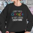 I Dont Need Google Sweatshirt Gifts for Her