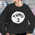 Dr Seuss Thing 2 Emblem Red Sweatshirt Gifts for Her