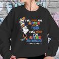 Dr Seuss I Will Fight For Autism Here Or There Autism Anywhere Shirt Sweatshirt Gifts for Her