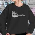 Eat Sleep Cybersecurity Gifts For Cyber Security Analyst Sweatshirt Gifts for Her