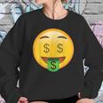 Emoji Money Face Cute Smile Dollar Signs Eyes Mouth Emotic Sweatshirt Gifts for Her