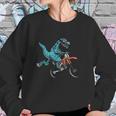 Funny Dino On Bike Trex Lover Rider Motorcycle Sweatshirt Gifts for Her