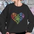 Funny Marijuana Heart Lgbt Gay Pride Month Graphic Design Printed Casual Daily Basic Sweatshirt Gifts for Her