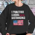 Funny Political Social Distancing Socialist Sweatshirt Gifts for Her