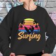 Funny Retro Surfing Logo Sweatshirt Gifts for Her