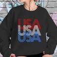 Funny Retro Usa Logo Sweatshirt Gifts for Her