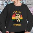 Funny Ronald Reagan I Smell Commies Political Humor Sweatshirt Gifts for Her