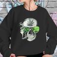 Funny Style Cannabis Marijuana Skull Mens Sweatshirt Gifts for Her