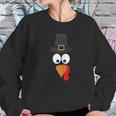 Funny Thanksgiving Turkey Face Party Gift Sweatshirt Gifts for Her