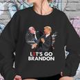 Funny Trump Slap Biden Go Lets Anti Democrat Graphic Design Printed Casual Daily Basic Sweatshirt Gifts for Her