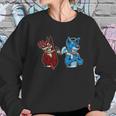 Good Vs Evil Doberman Pinscher Wolf Dog Furry Sweatshirt Gifts for Her