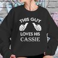 This Guy Loves His Cassie Gift Valentine Heart Belongs Sweatshirt Gifts for Her