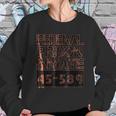 Halloween Federal Prison Inmate Prisoner Costume Sweatshirt Gifts for Her