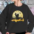 Halloween Ragdoll Cat Pumpkin Moonlight Bats Sweatshirt Gifts for Her