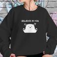 Ice Bear Believes In You Polar Bear Sweatshirt Gifts for Her