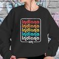 Indiana State Vintage 1970S 1980S Retro Sweatshirt Gifts for Her