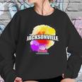 Jacksonville Colorful Retro Logo Sweatshirt Gifts for Her