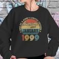 January 1999 Vintage 22 Years Old Retro 22Nd Birthday Gift Sweatshirt Gifts for Her