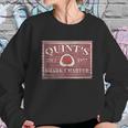 Jaws Quints Shark Charter Boat Since 1977 Wooden Sign Sweatshirt Gifts for Her