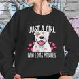 Just A Girl Who Loves Pit Bulls Dog Lover Sweatshirt Gifts for Her