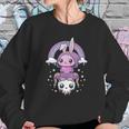 Kawaii Pastel Goth Cute Creepy Rabbit And Skull Sweatshirt Gifts for Her