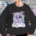 Kawaii Pastel Goth Cute Creepy Sugar Skull Unicorn Sweatshirt Gifts for Her