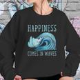 Kiteboarding Kite Surfing Happiness Comes In Waves Sweatshirt Gifts for Her