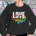 Lgbtq Love Wins Logo For Pride Month Funny Gift Sweatshirt Gifts for Her