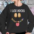 I Lick Rocks Geologist Geology Rock Collector Sweatshirt Gifts for Her