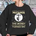 Lineman Support Your Local Pole Dancer Graphic Design Printed Casual Daily Basic Sweatshirt Gifts for Her