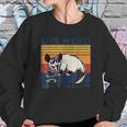 Live Weird Fake Your Death Opossum Ugly Cats Retro Vintage Sweatshirt Gifts for Her