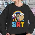 I Love Art Artist Painter Colorful Paintingkids Girls Sweatshirt Gifts for Her