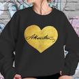 Love A Hamilton Golden Signature Heart Sweatshirt Gifts for Her