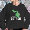 Made In Detroit Michigan State Map Motor City Area 313 Gift Sweatshirt Gifts for Her