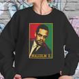 Malcolm X Retro Polo Sweatshirt Gifts for Her