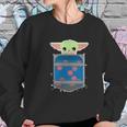 The Mandalorian The Child In Egg Container Sweatshirt Gifts for Her