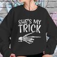 Mens Shes My Trick Matching Couple Halloween Costume Boyfriend Sweatshirt Gifts for Her