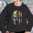 Mexican American Spartan Helmet Chicano Pride Sweatshirt Gifts for Her