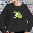 Michigan State Bigfoot Hunter Sweatshirt Gifts for Her