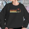 Mothman Retro Stripes Vintage Point Pleasant Cryptid Sweatshirt Gifts for Her