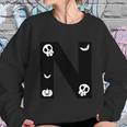 N Name Character Skullcap Pumpkin Dracula Halloween Quote Sweatshirt Gifts for Her