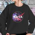 Nasa Purple Pink Mix Galaxy Style Logo Graphic Sweatshirt Gifts for Her