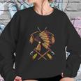 Native American War Bonnet Bow Arrows Feathers And Tomahawk Sweatshirt Gifts for Her