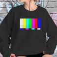 No Signal Television Screen Color Bars Test Pattern Sweatshirt Gifts for Her